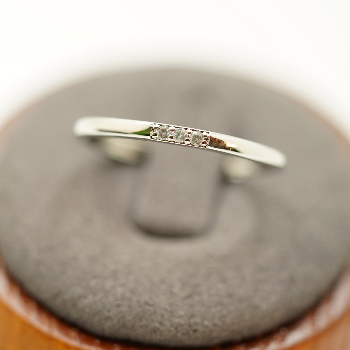 To My Daughter 3 Stone Ring