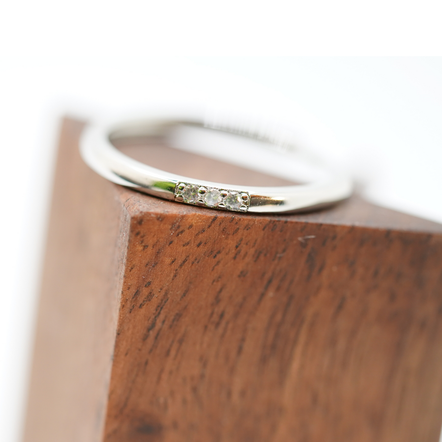 To My Daughter 3 Stone Ring