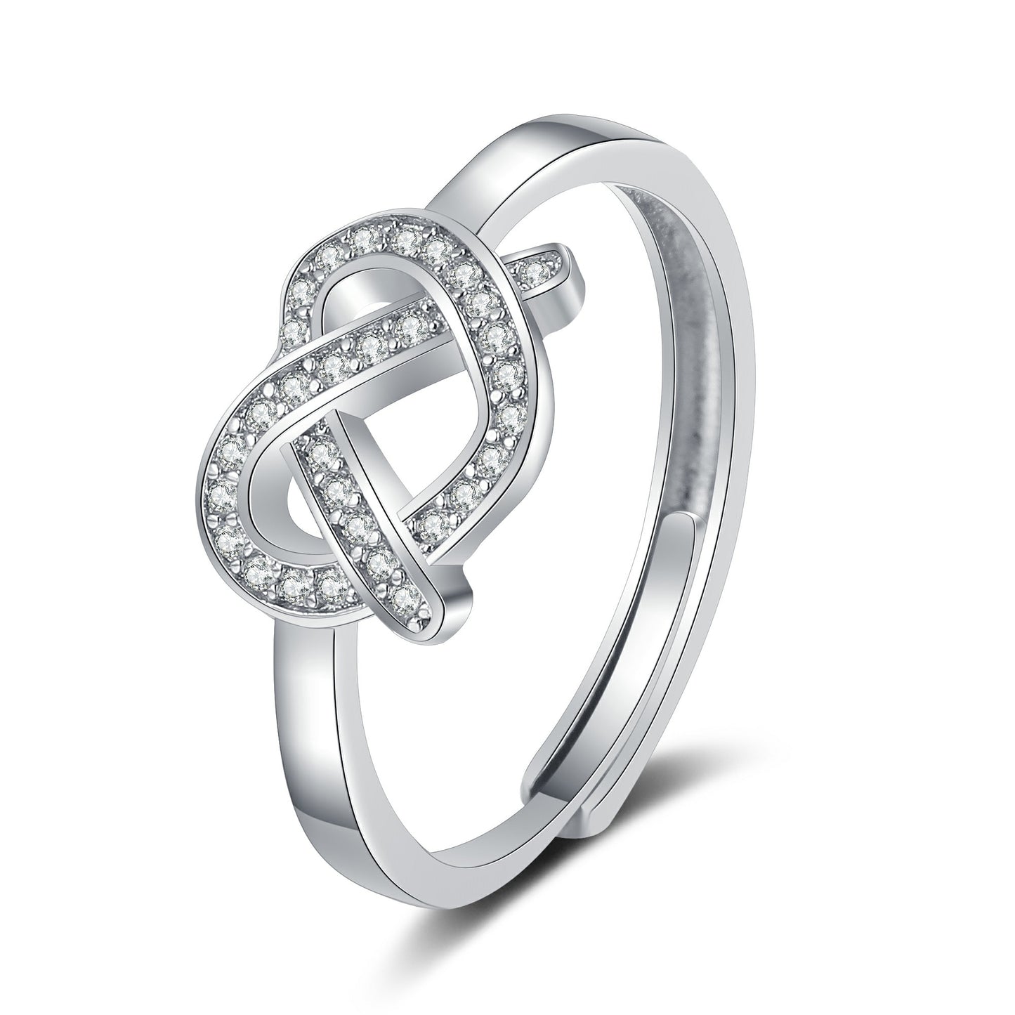 To My Daughter Heart Knot Love Ring