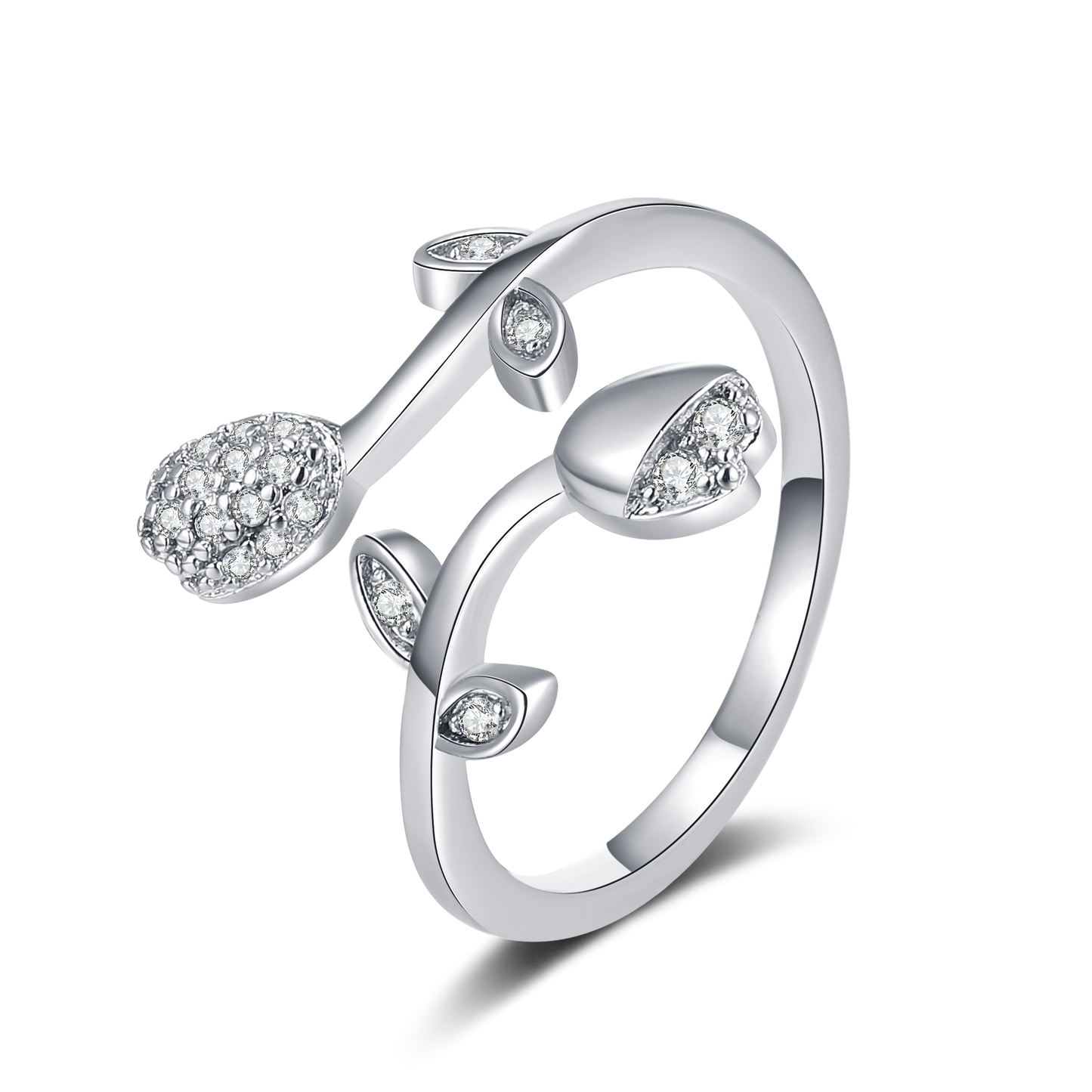 To My Daughter Family Leaf Love Ring