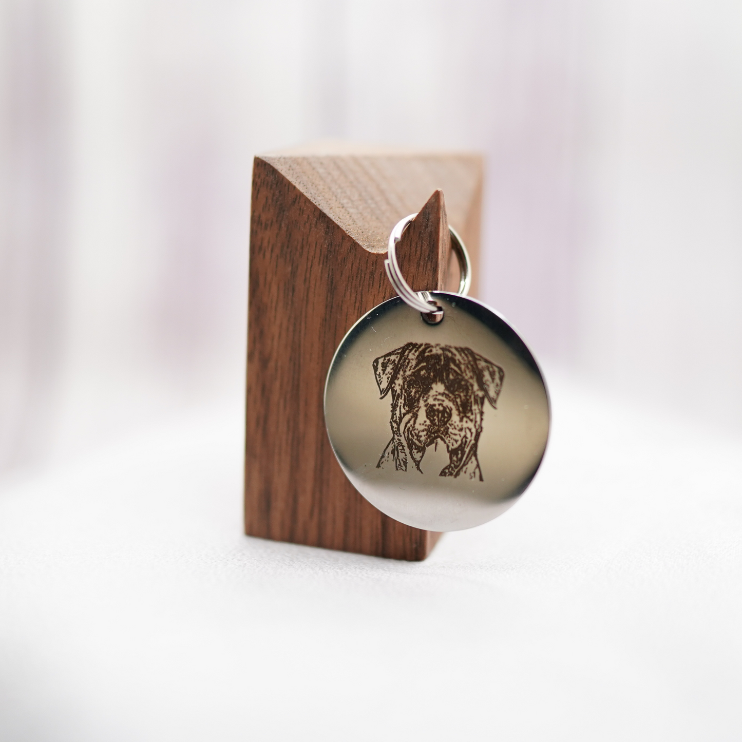 Personalized 35mm AI Designed PET face Keychain/Ornament (Stainless Steel)