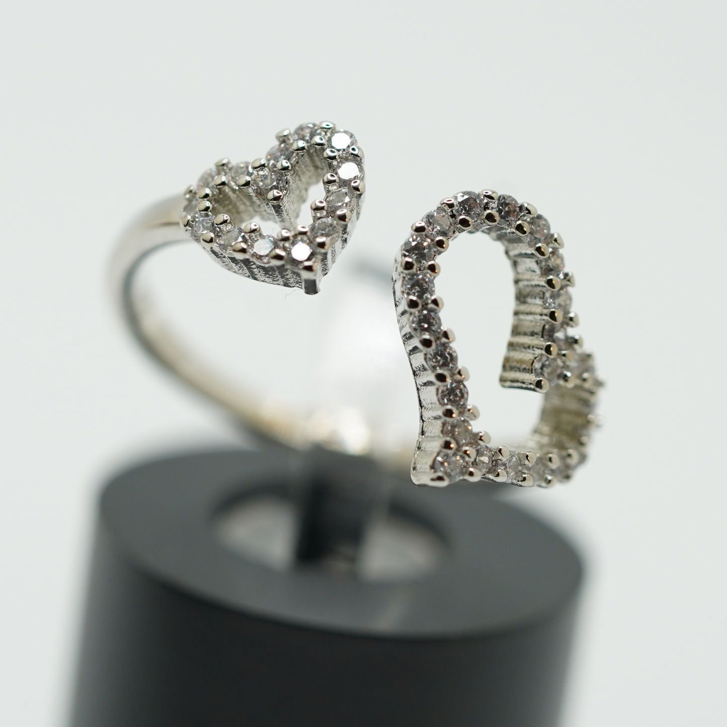 To My Daughter Double Heart Ring