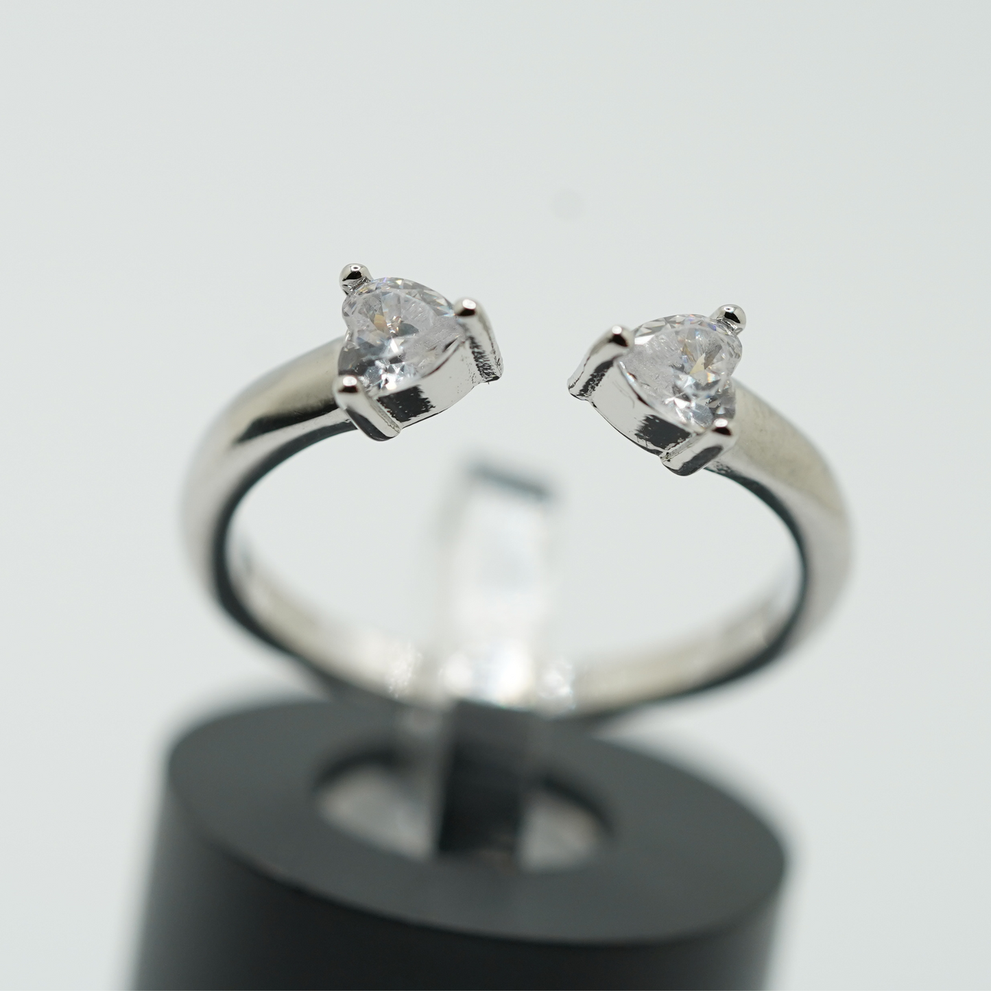 To My Daughter Double Small Heart Ring