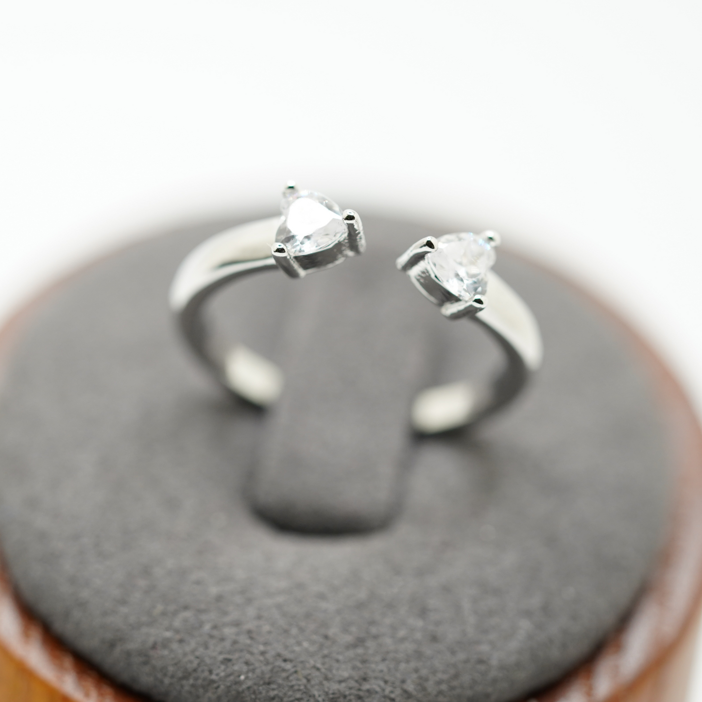 To My Daughter Double Small Heart Ring