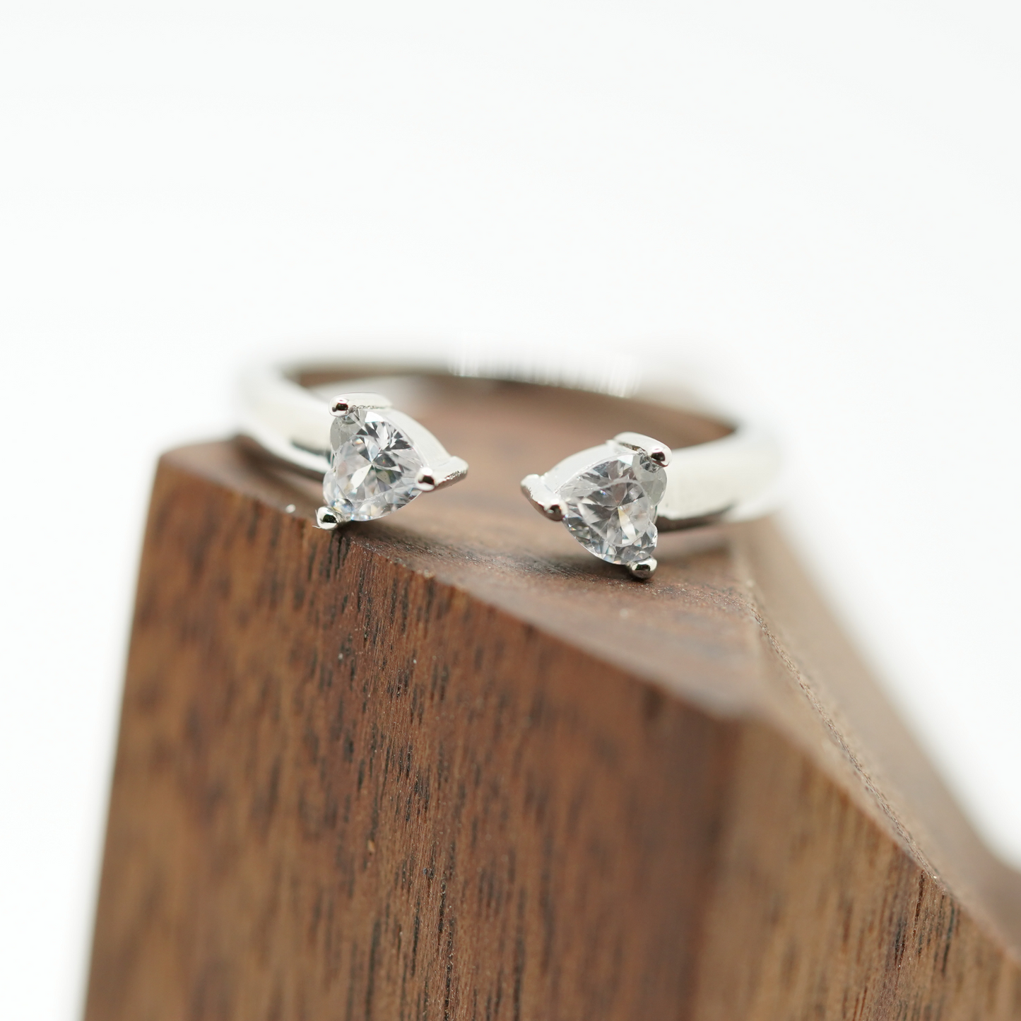 To My Daughter Double Small Heart Ring