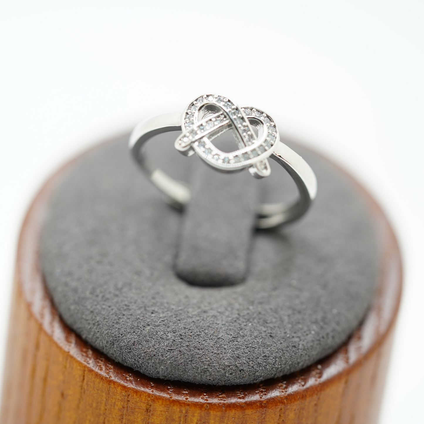 To My Daughter Heart Knot Love Ring