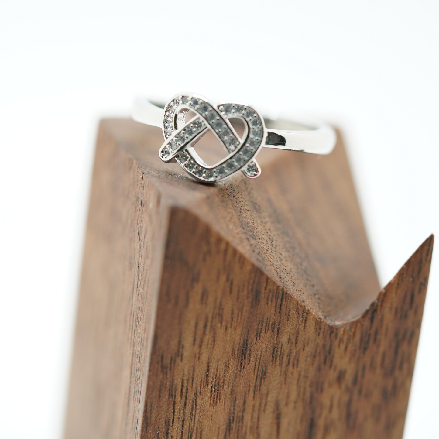 To My Daughter Heart Knot Love Ring