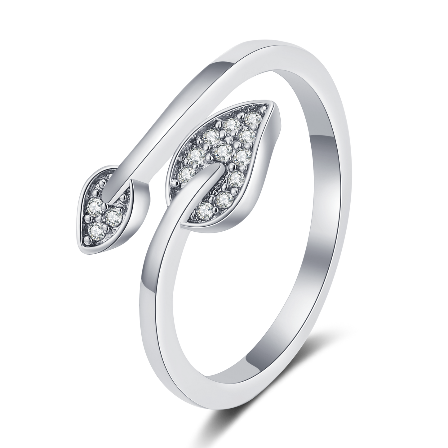 To My Daughter Big & Small Leaf Love Ring