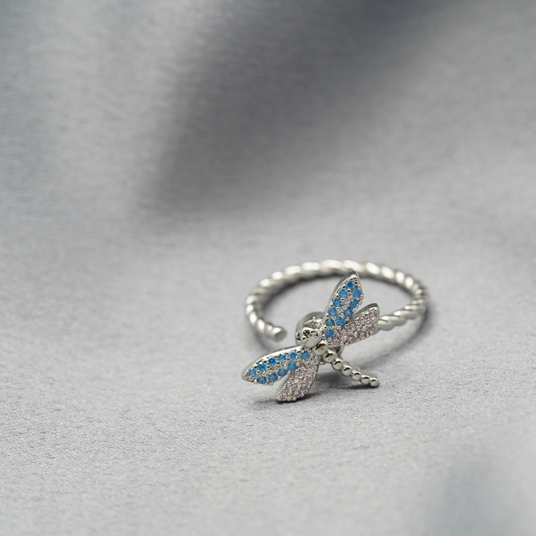 To My Daughter Fidget Spinner Butterfly Ring