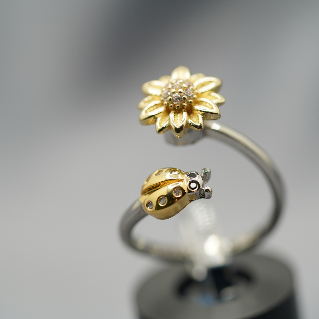 To My Daughter Beatle Fidget Spinner Ring