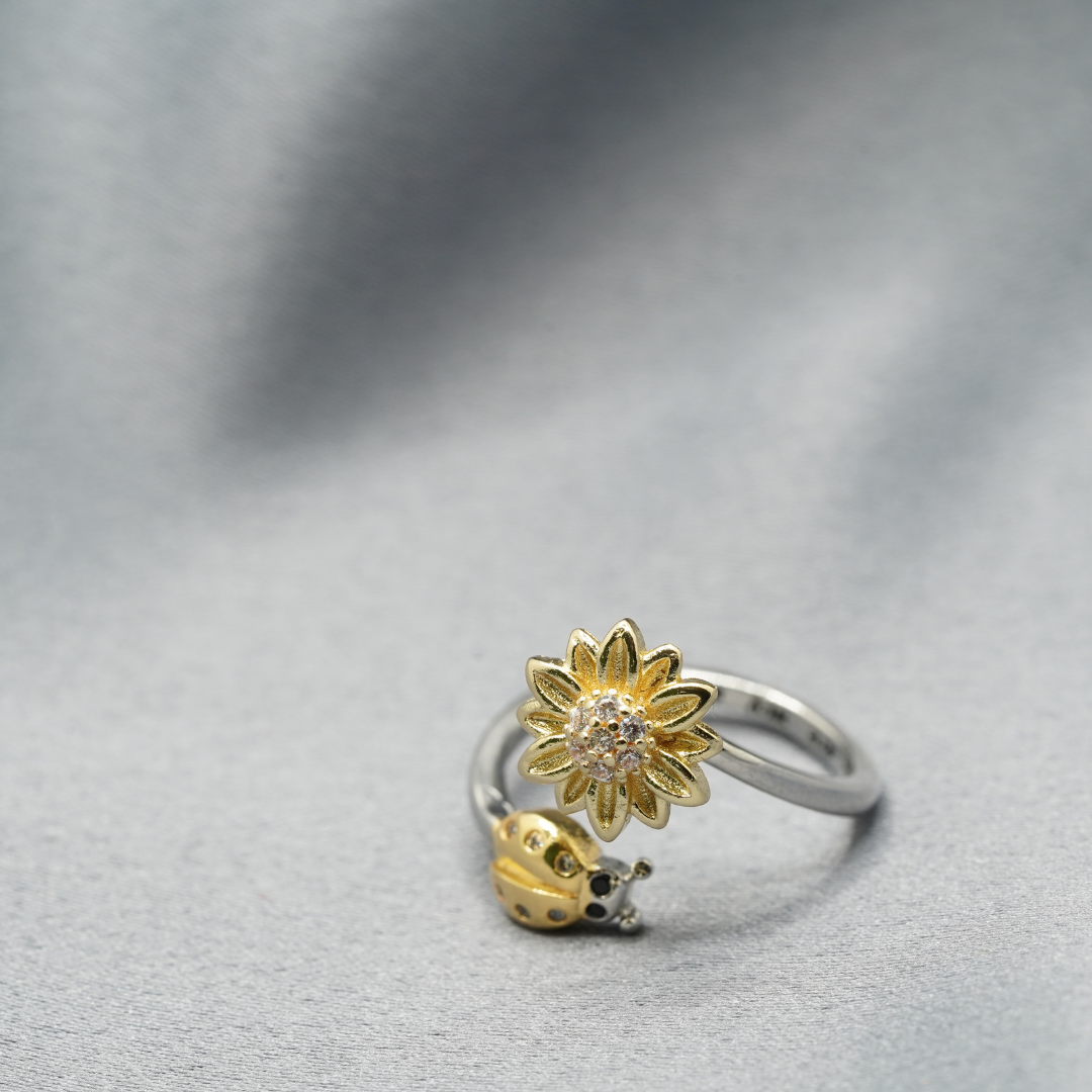 To My Daughter Beatle Fidget Spinner Ring