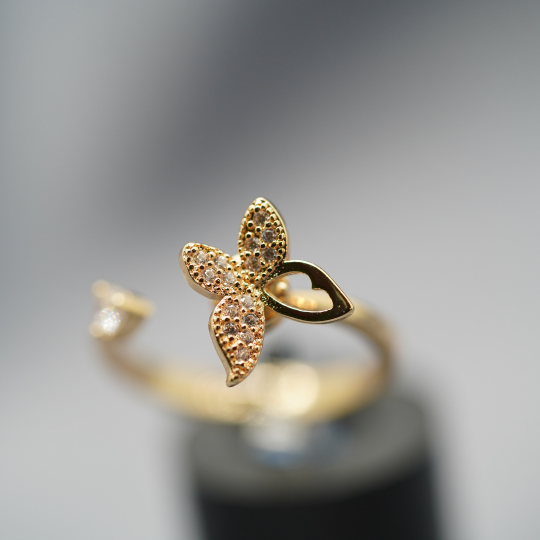 Missing Wing Butterfly Ring