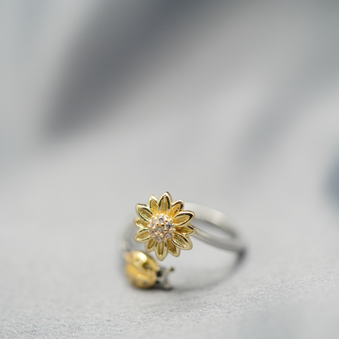 To My Daughter Beatle Fidget Spinner Ring