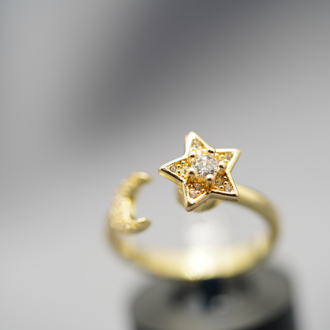 Star Moon Ring