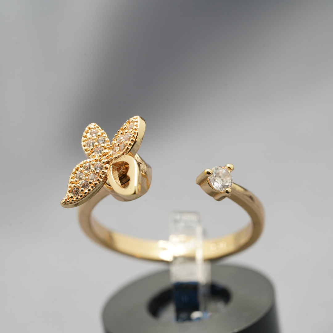 Missing Wing Butterfly Ring | Upload Custom Photo