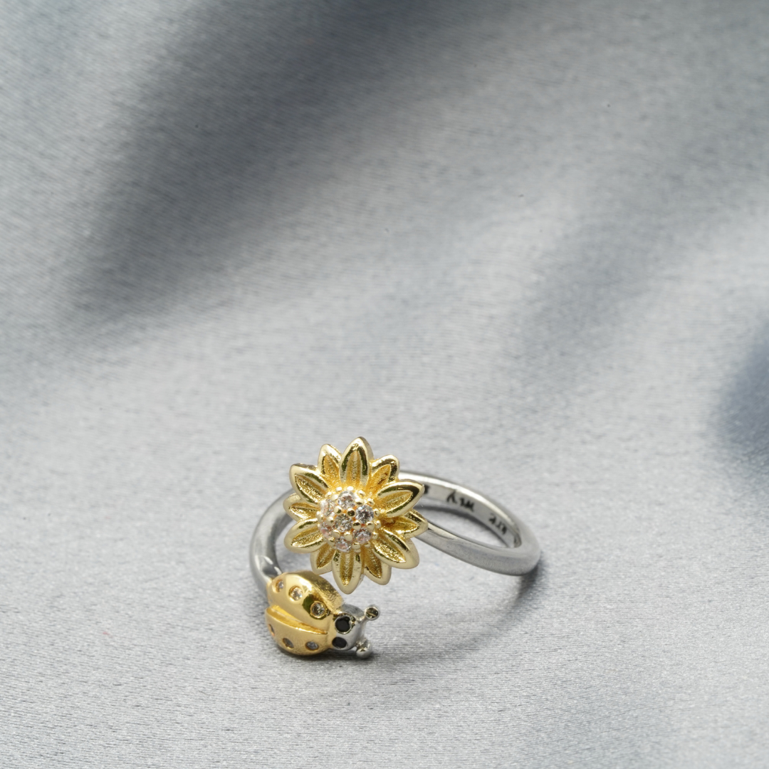 To My Daughter Beatle Fidget Spinner Ring