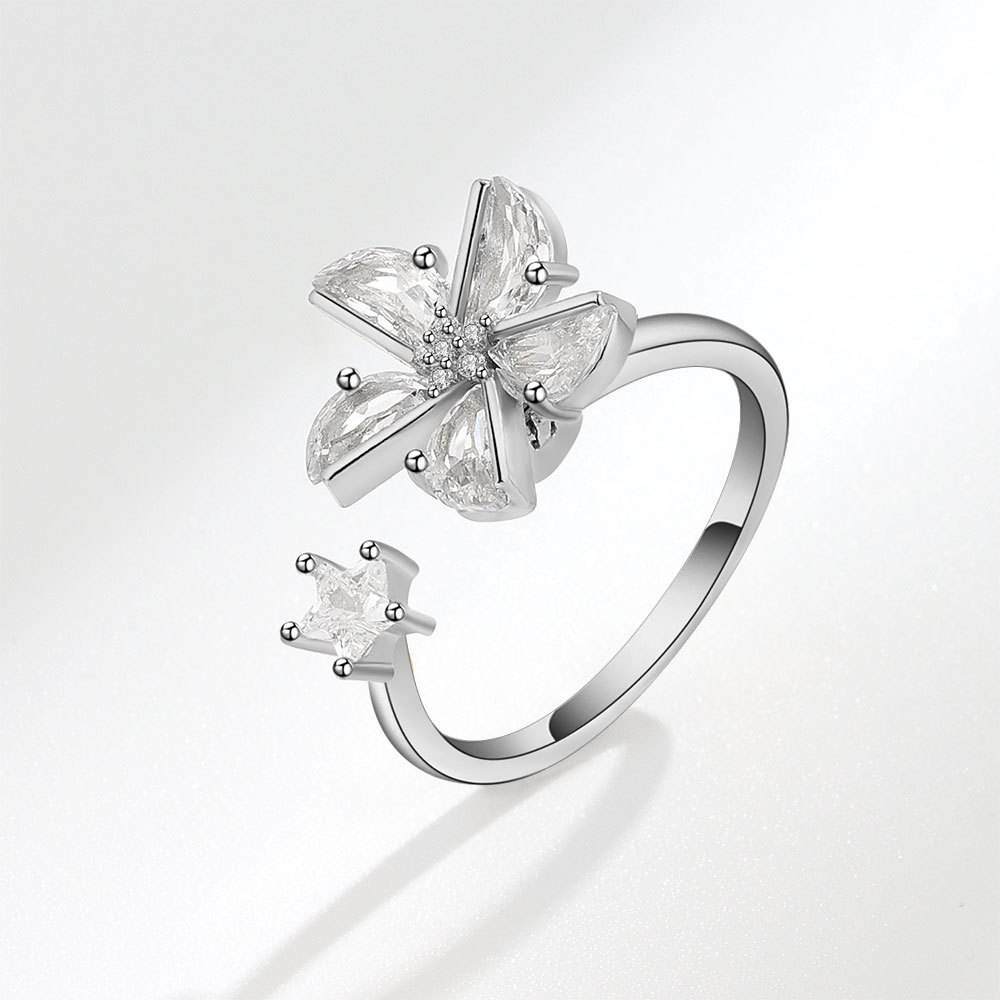 5 Crystal Small Star Ring