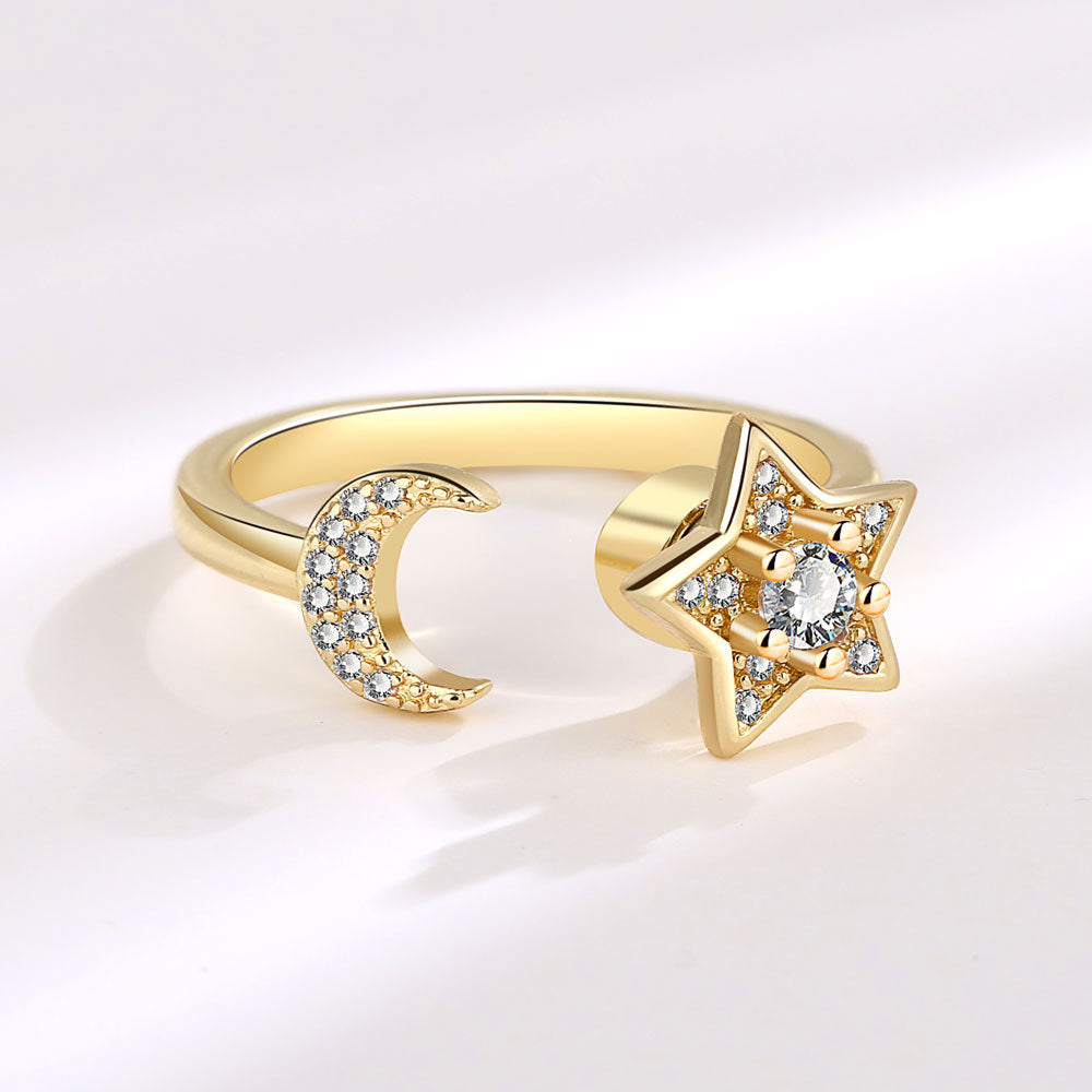 Star Moon Ring