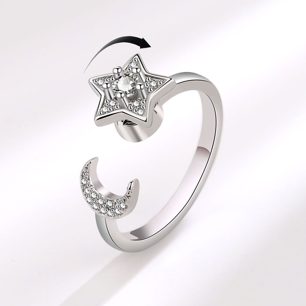 Star Moon Ring