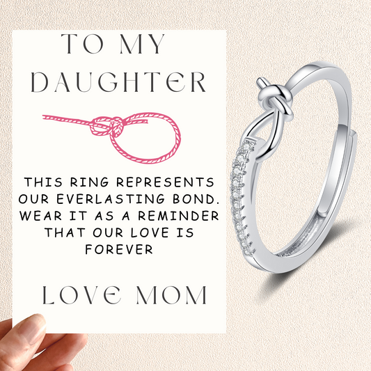 To My Daughter Knoted Love Ring