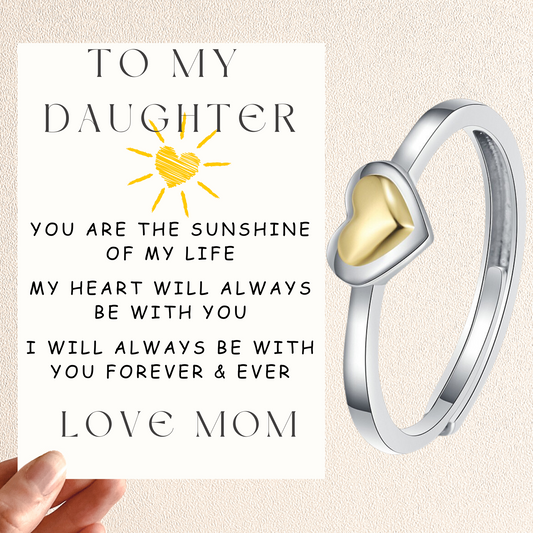To My Daughter Sunshine Love Ring