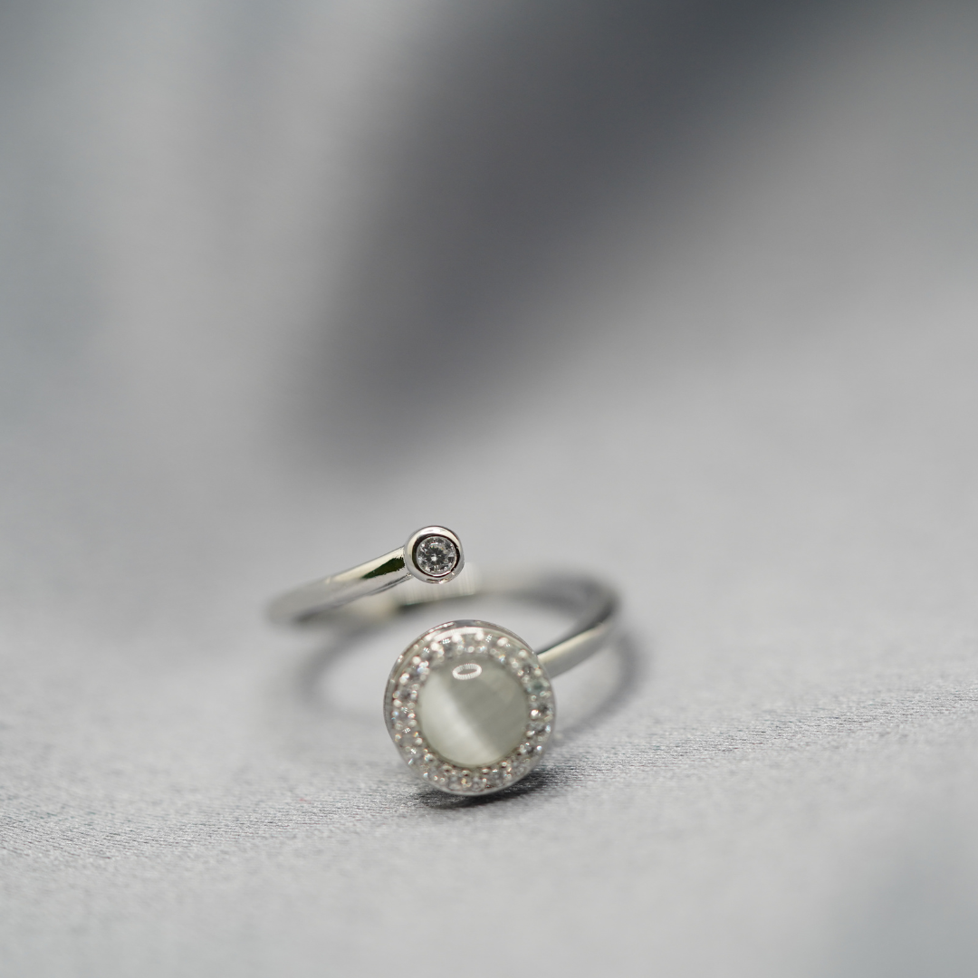 Pearl Eye Ring | Upload Custom Photo